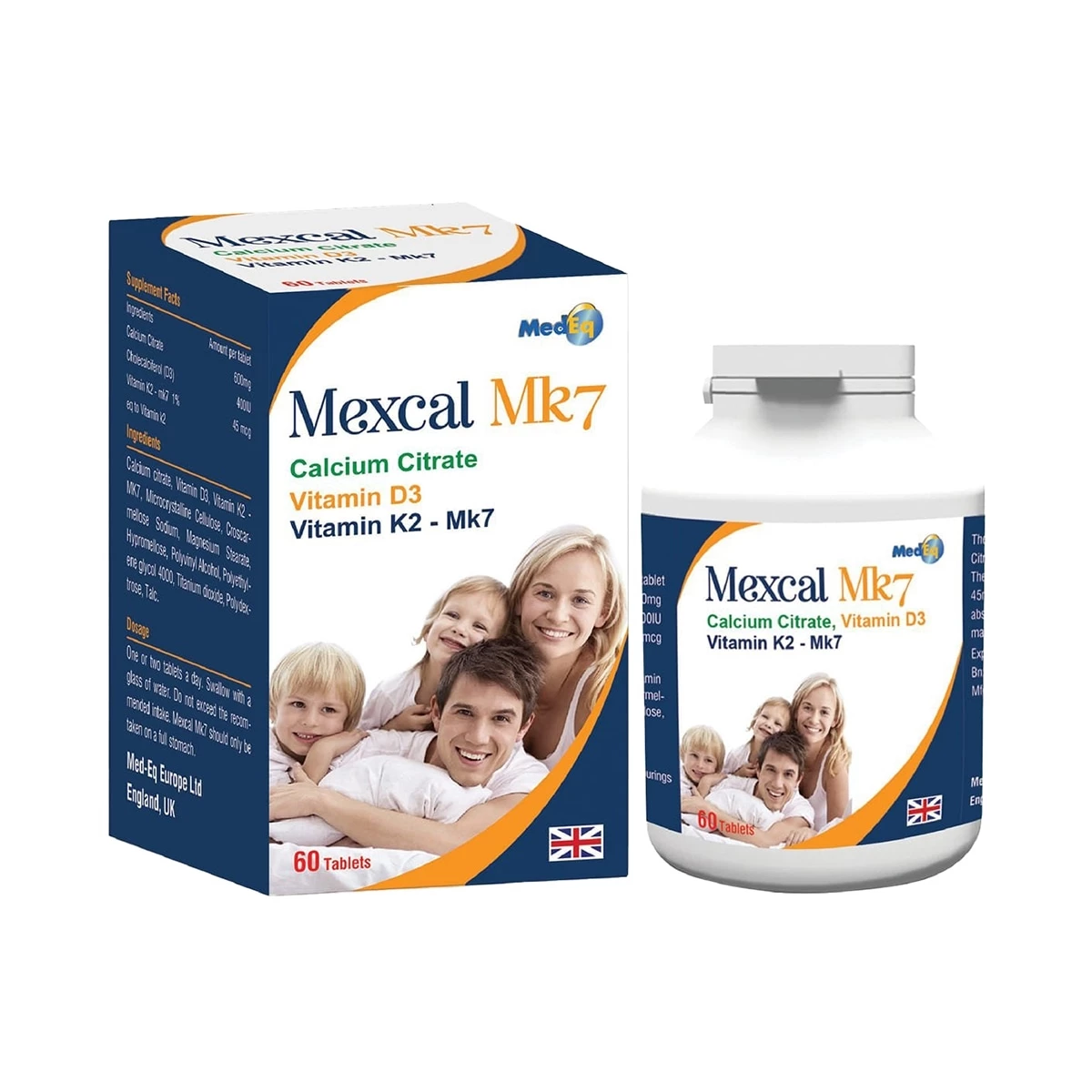 Canxi hữu cơ Mexcal MK7 MedEq - Giúp giảm nguy cơ loãng xương