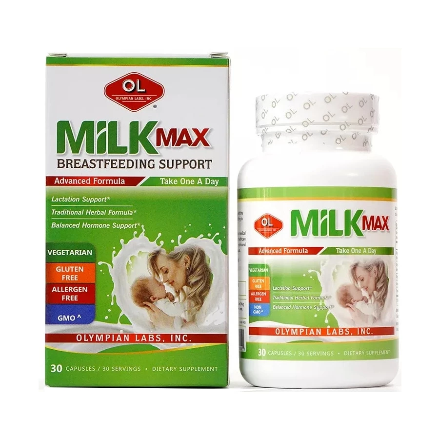 Milk Max Breastfeeding Support Olympian Labs - Duy trì nguồn sữa mẹ dồi dào