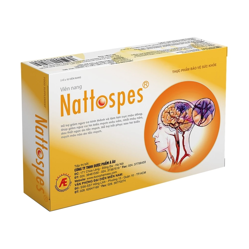 Nattospes - Hỗ trợ điều trị tai biến mạch máu não
