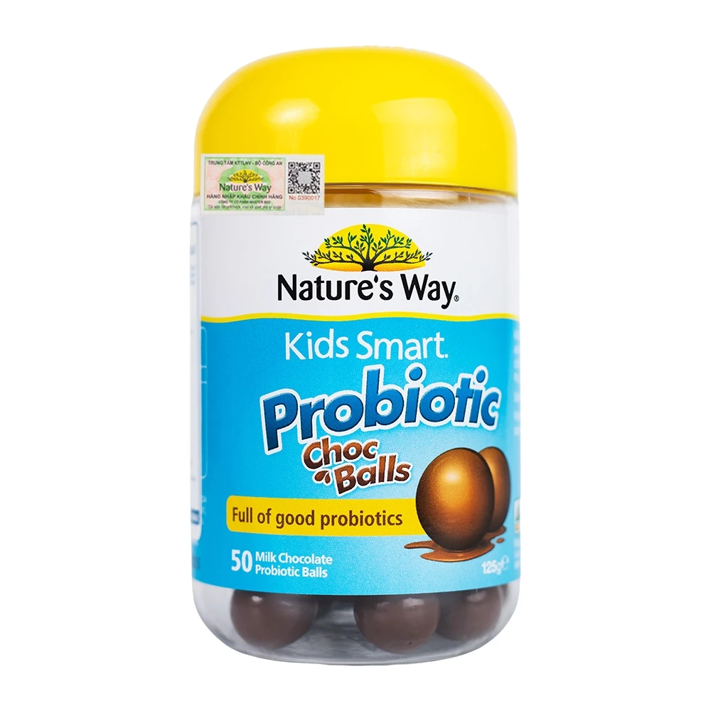 Nature's Way Kids Smart Probiotic Choc Balls - Kẹo lợi khuẩn cho bé