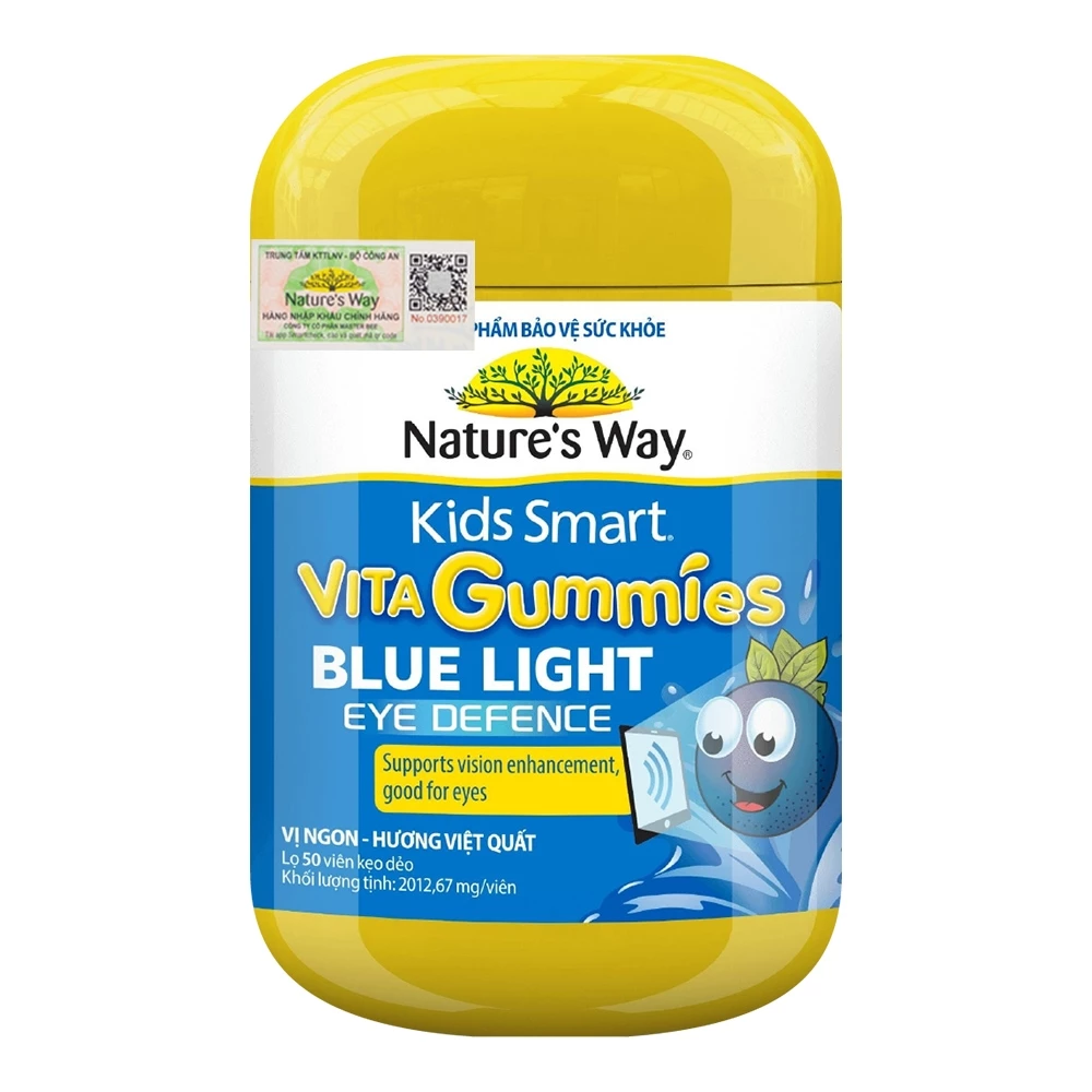 Nature's Way Kids Smart Vita Gummies Blue Light Eye Defense - Giúp bảo vệ mắt trẻ khỏi ánh sáng xanh
