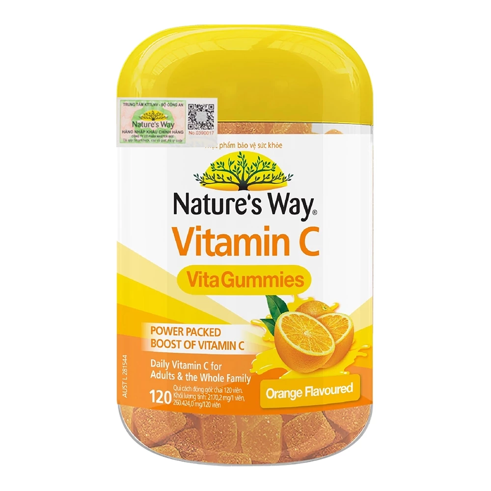 Nature's Way Vitamin C Vita Gummies - Kẹo dẻo bổ sung vitamin C cho trẻ từ 4 tuổi