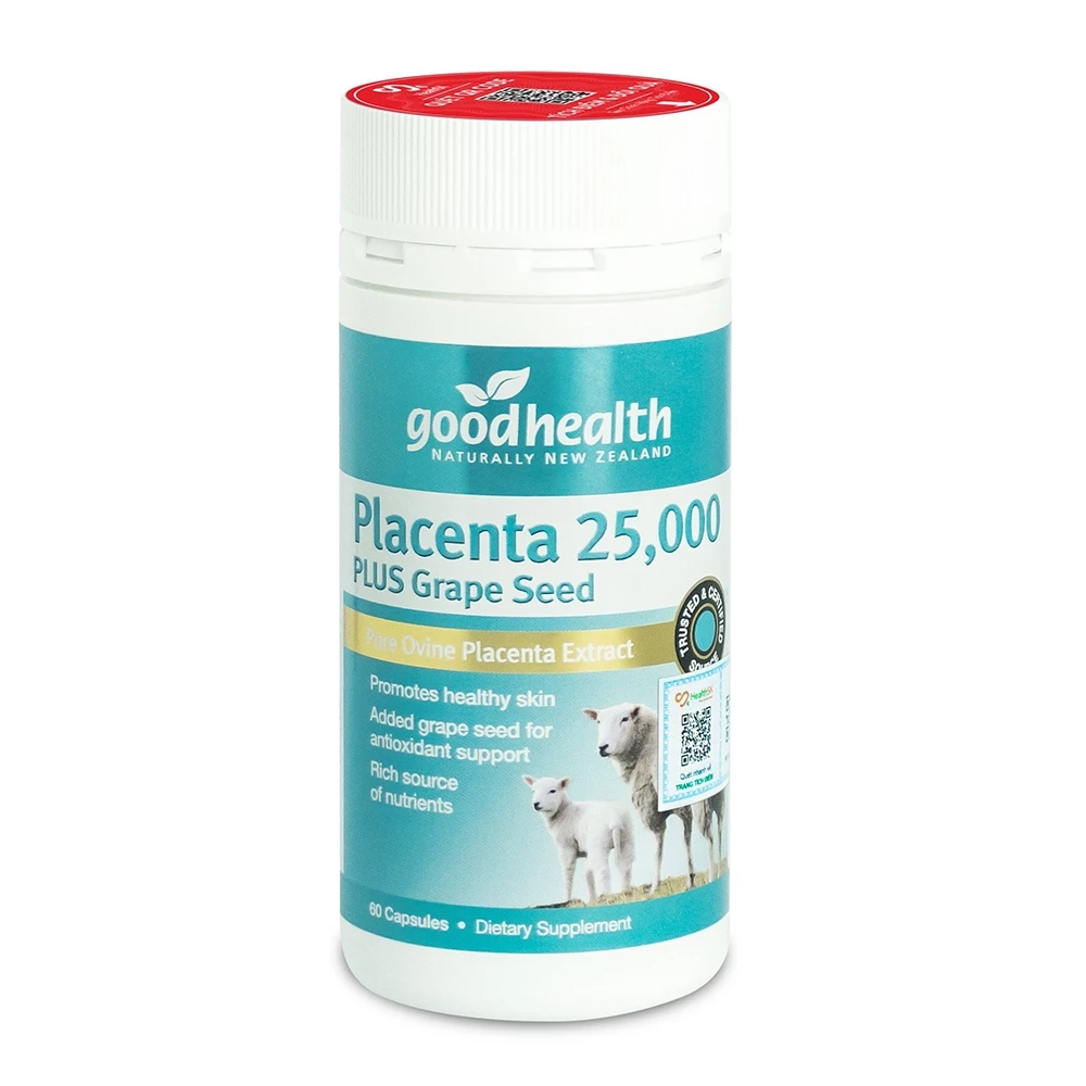 Nhau thai cừu GoodHealth Placenta 25000 - Giúp làm đẹp da, chống lão hóa