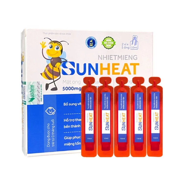 Nhiệt miệng Sunheat - Hỗ trợ giảm lở loét miệng lưỡi, chảy máu cam