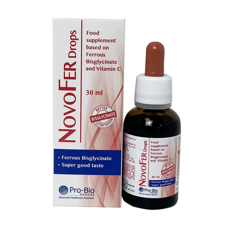 NovoFer Drops - Bổ sung sắt hữu cơ, hỗ trợ giảm nguy cơ thiếu máu
