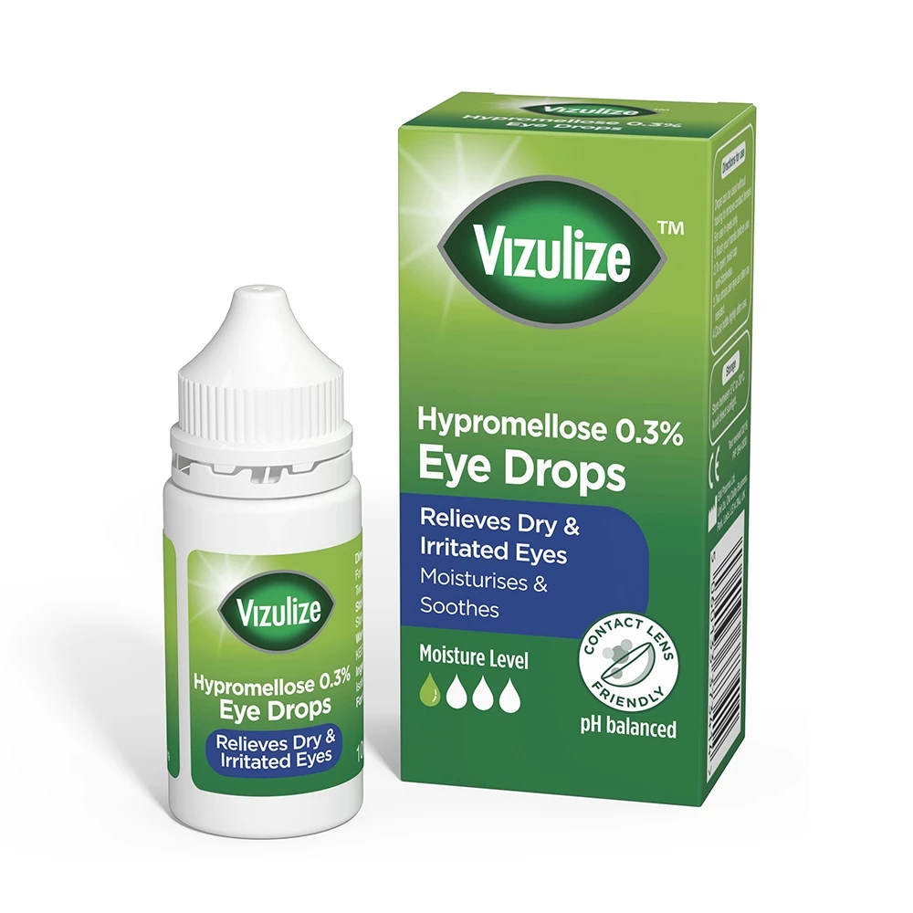 Nước mắt nhân tạo Vizulize Hypromellose 0.3% Eye Drops làm dịu mắt tức thời