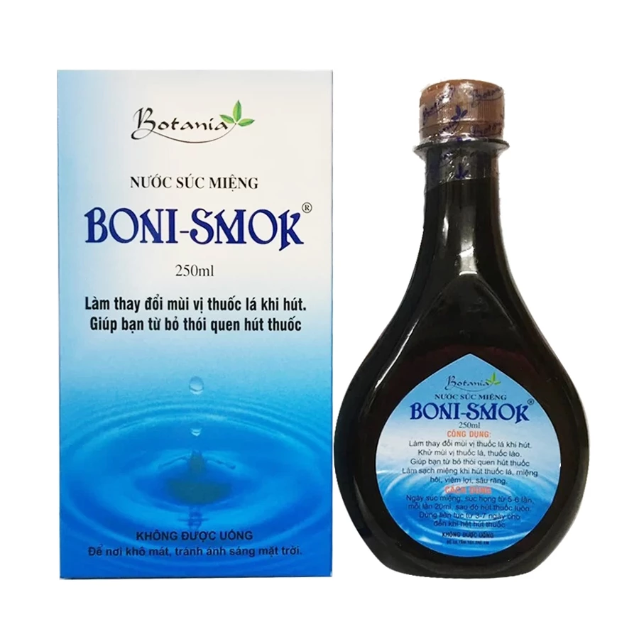 Nước súc miệng cai thuốc lá Boni-Smok
