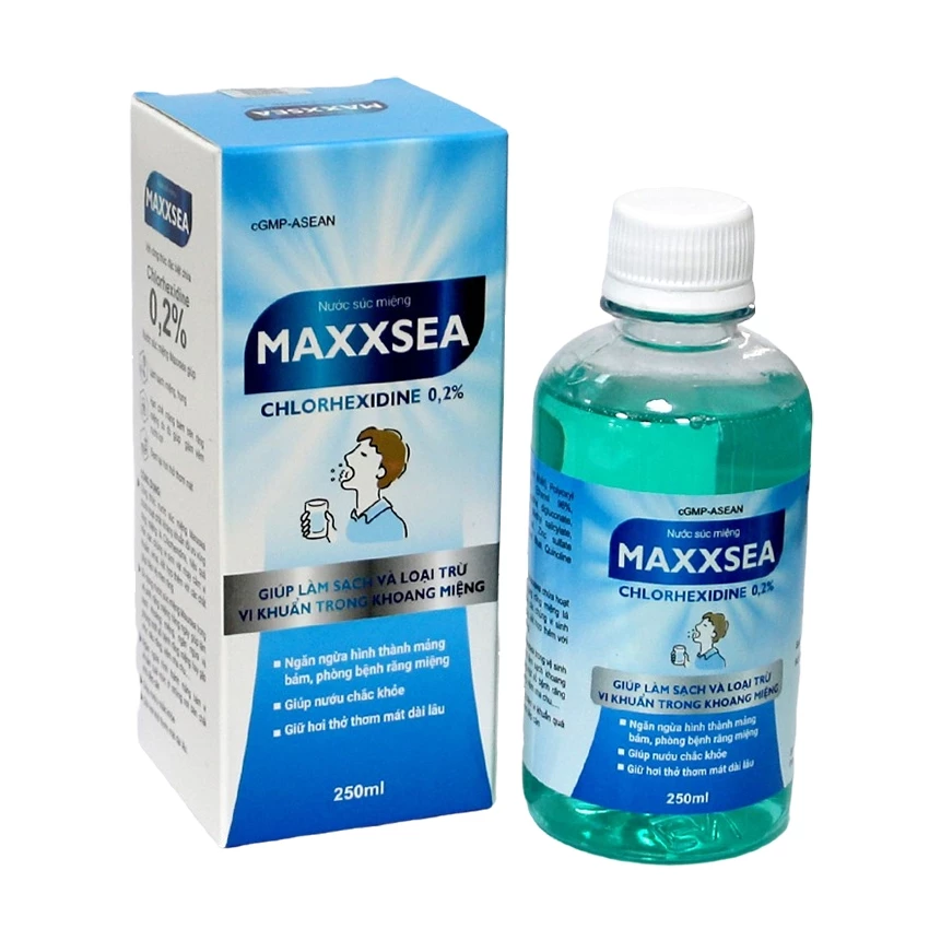 Nước súc miệng Maxxsea Meracine - Làm sạch, loại trừ vi khuẩn, phòng ngừa bệnh răng miệng
