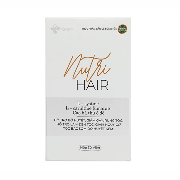 Nutri Hair - Hỗ trợ bổ huyết, giảm gãy, rụng tóc