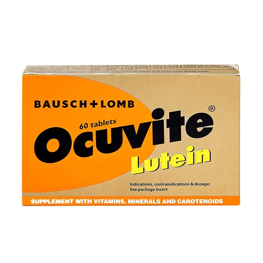 Ocuvite Lutein - Tăng cường thị lực, ngăn ngừa thoái hóa điểm vàng