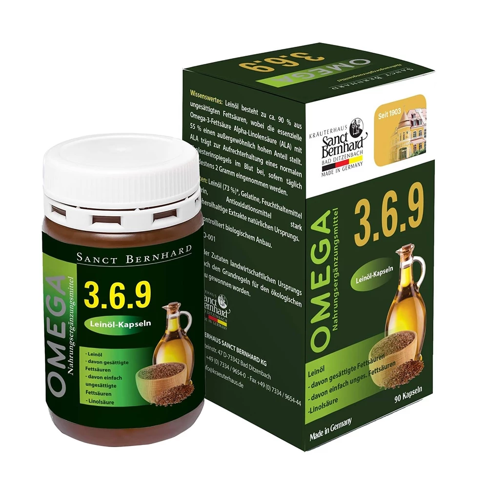 Omega 3 6 9 Sanct Bernhard - Hỗ trợ giảm cholesterol máu, giảm xơ vữa động mạch