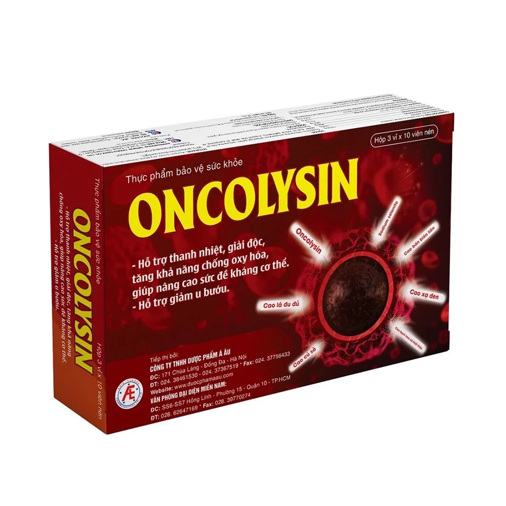 Oncolysin - Hỗ trợ giảm nguy cơ u bướu, nâng cao sức đề kháng