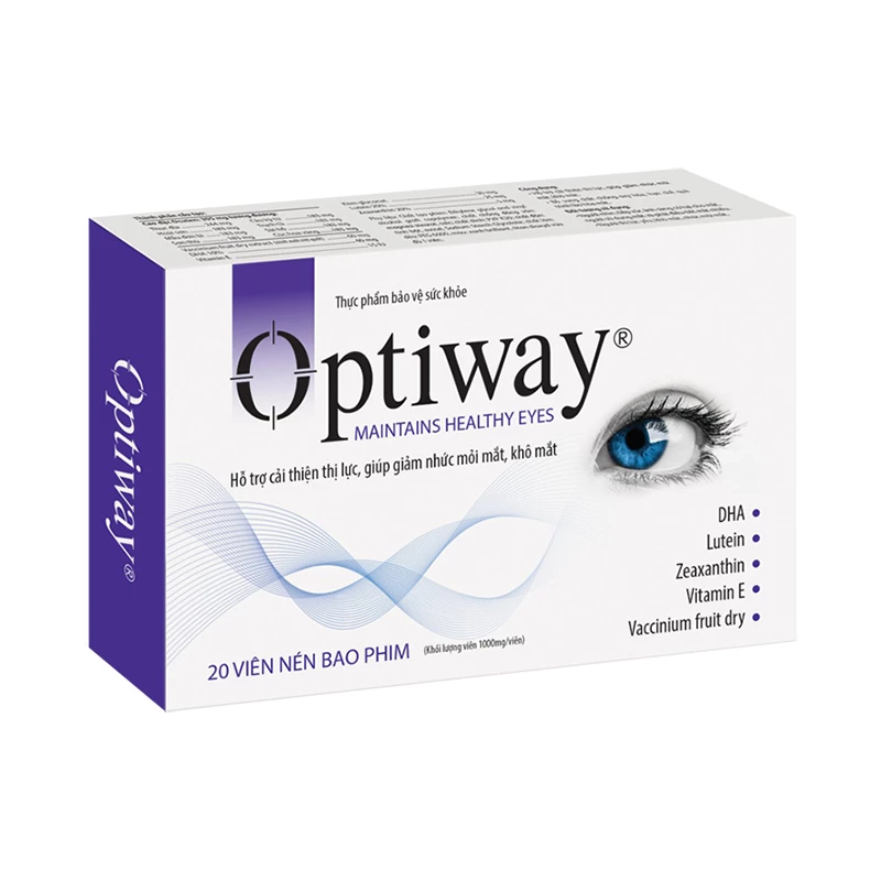 Optiway - Hỗ trợ cải thiện thị lực, giúp giảm nhức mỏi mắt, khô mắt
