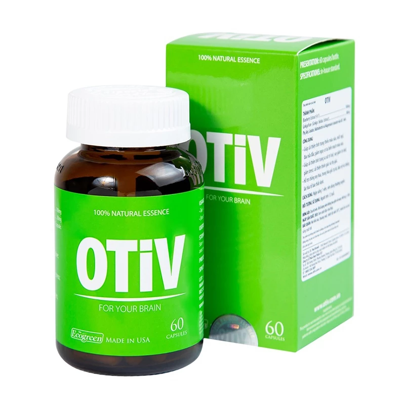 Otiv - Hỗ trợ cải thiện tình trạng thiếu máu não, đau nửa đầu, suy giảm trí nhớ