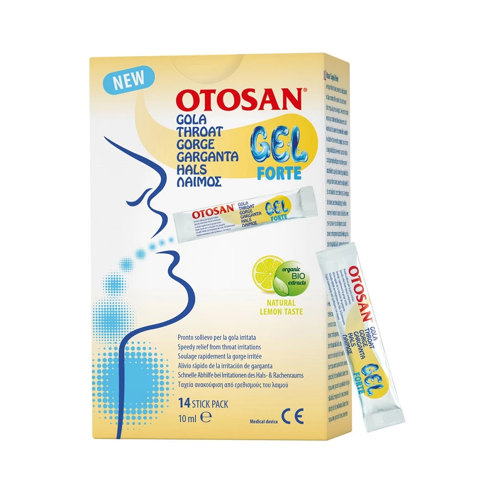 Otosan Throat Gel Forte - Gel ngậm họng hỗ trợ giảm kích ứng, đau rát họng