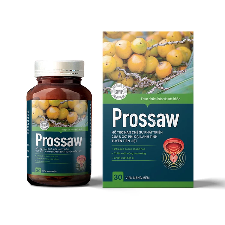 Prossaw Meracine - Hỗ trợ điều trị u xơ, phì đại lành tính tuyến tiền liệt