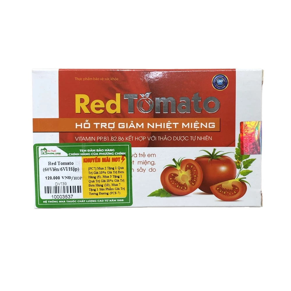 Red Tomato - Hỗ trợ giảm nhiệt miệng, mẩn ngứa, nóng trong