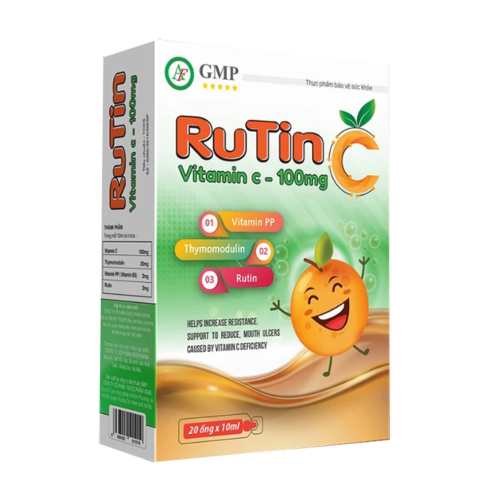 Rutin C Vitamin C 100mg - Hỗ trợ giảm chảy máu chân răng, viêm loét miệng