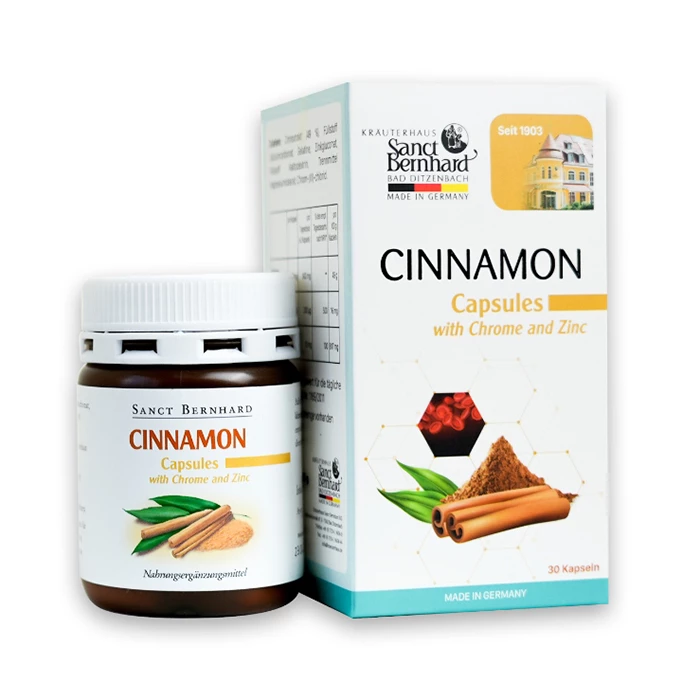 Cinnamon Capsules Sanct Bernhard - Hỗ trợ cải thiện chỉ số đường huyết