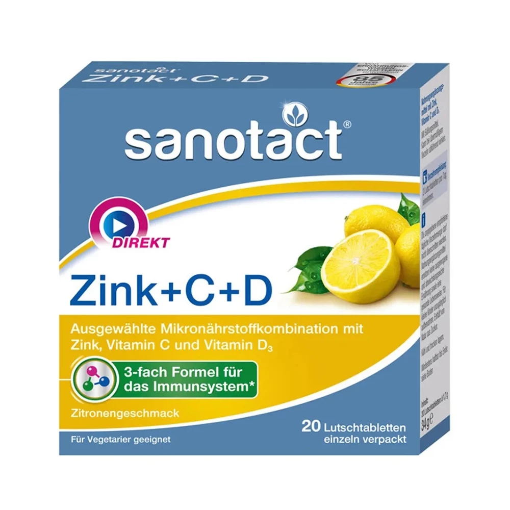 Sanotact Zink C D - Hỗ trợ tăng cường hệ miễn dịch