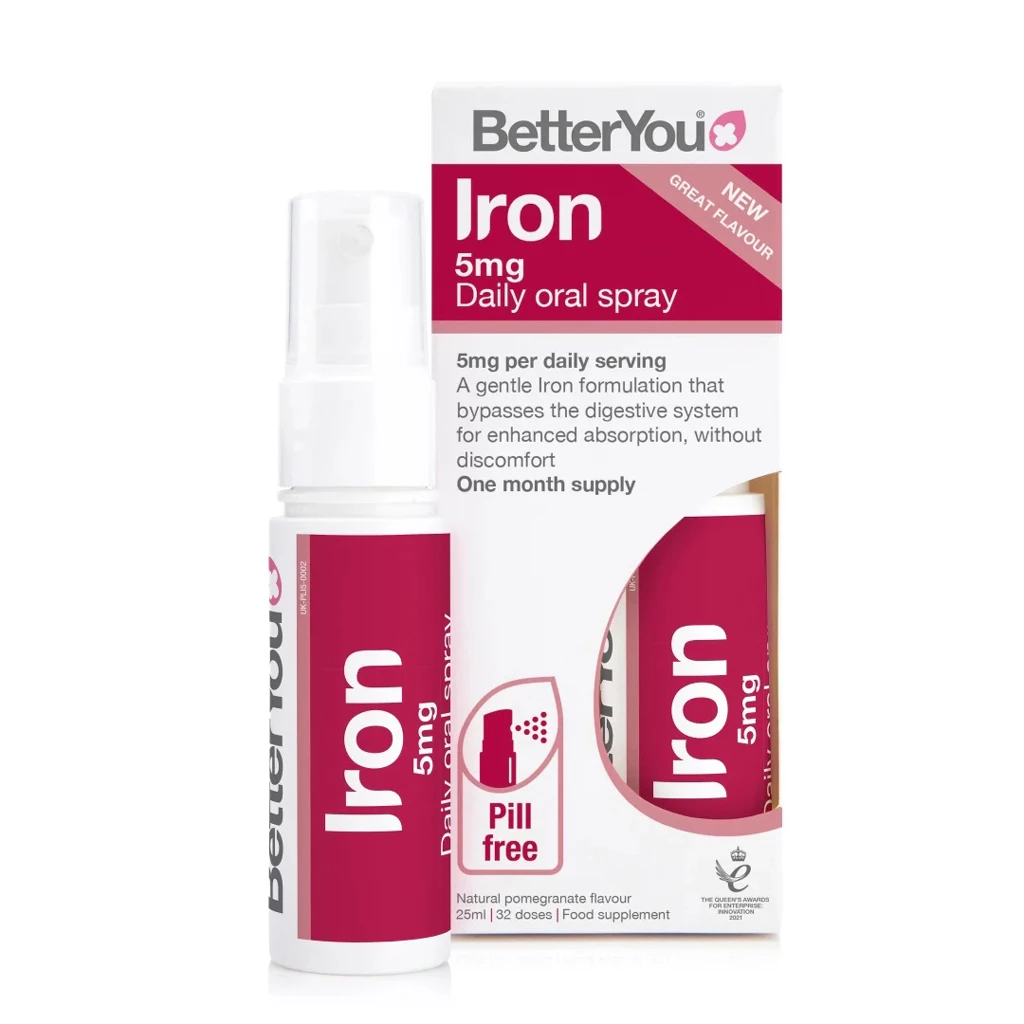 Sắt xịt Better You Iron 5mg - Bổ sung sắt hữu cơ dạng xịt, dễ hấp thu