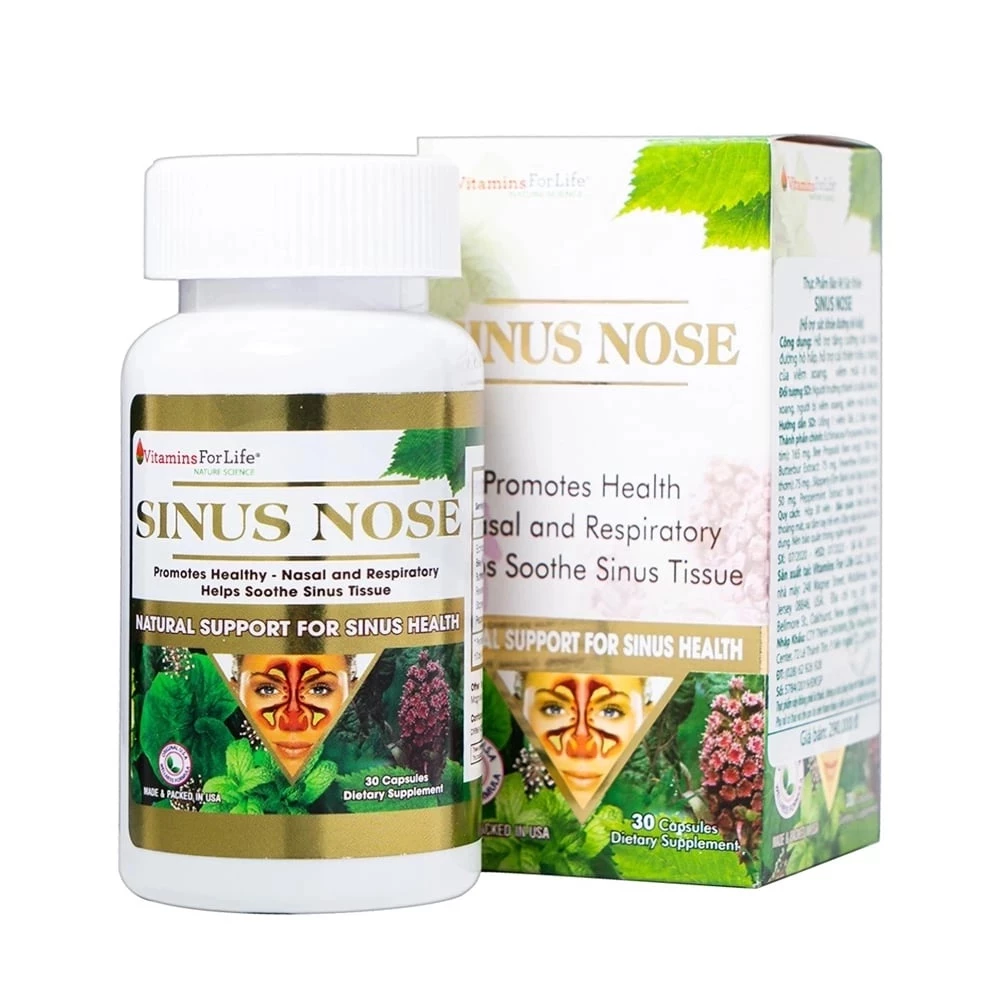 Sinus Nose Vitamins For Life - Hỗ trợ cải thiện triệu chứng của viêm xoang