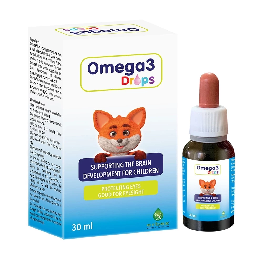 Omega 3 Drops - Hỗ trợ phát triển não bộ & thị lực cho trẻ