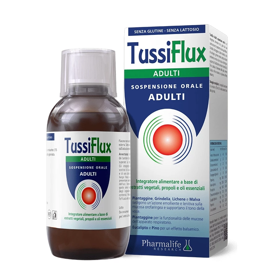 Tussiflux Adult - Hỗ trợ giảm ho, giảm đau rát họng