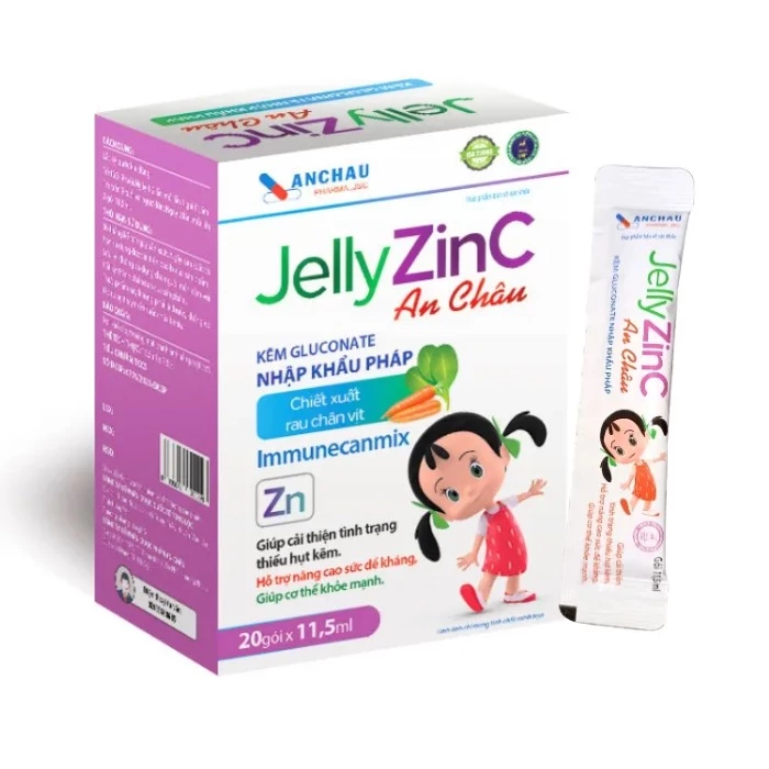 Siro kẽm Jelly Zinc An Châu - Bổ sung kẽm hữu cơ nhập khẩu Pháp