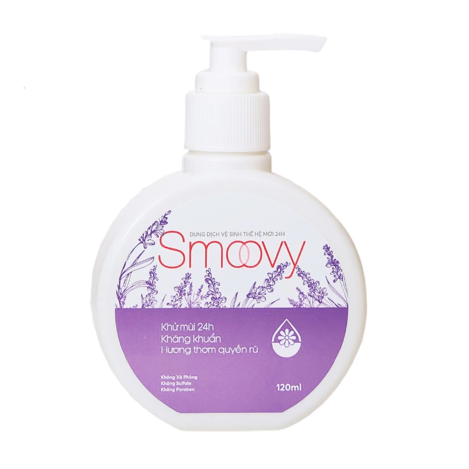 Dung dịch vệ sinh Smoovy 24h - Khử mùi, sạch khuẩn, cân bằng pH