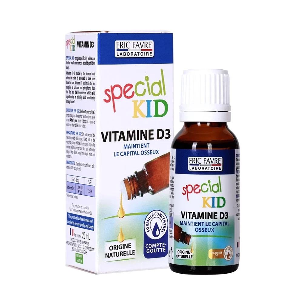 Vitamin D3 Special Kid - Hỗ trợ giảm nguy cơ còi xương, chậm mọc răng