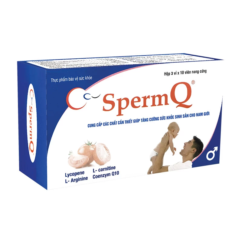 SpermQ - Hỗ trợ tăng cường sức khỏe sinh sản cho nam giới