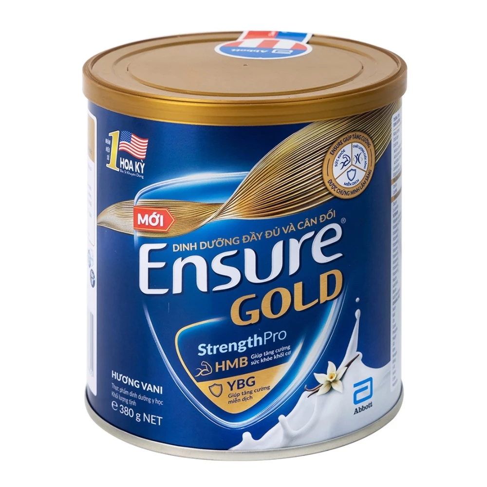 Sữa bột Ensure Gold Strength Pro 380g/800g hương vani