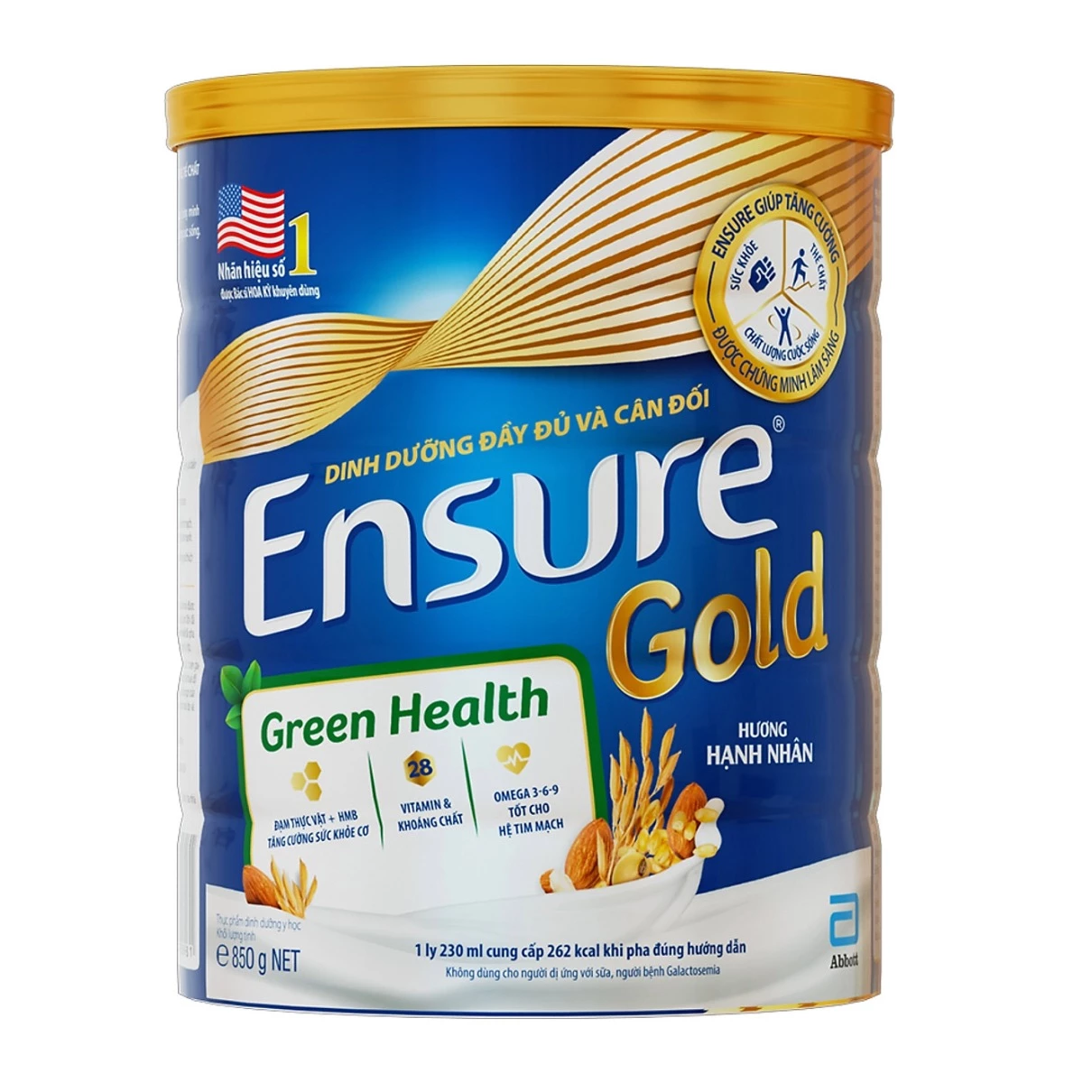 Sữa Ensure Gold Green Health đạm thực vật 400g/850g