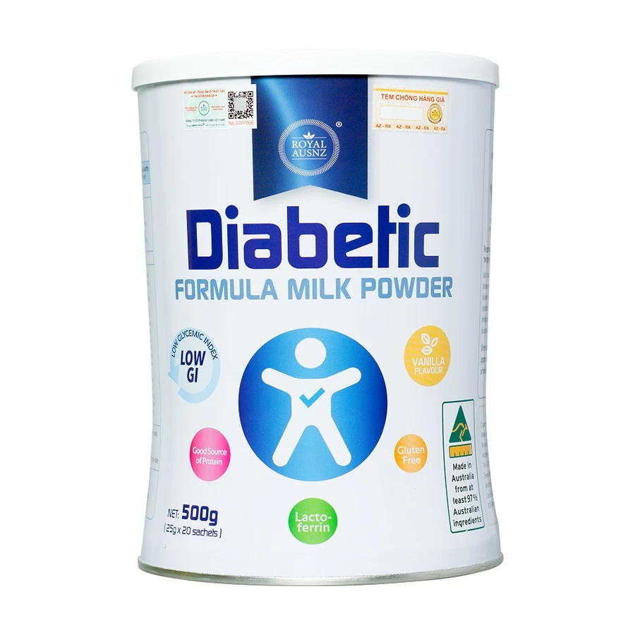 Sữa hoàng gia Úc Royal AUSNZ Diabetic Formula Milk Powder dành cho người tiểu đường