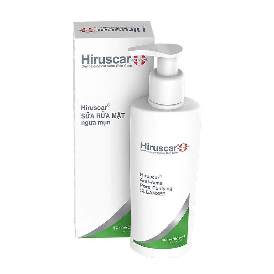 Sữa rửa mặt ngừa mụn Hiruscar Anti-Acne Cleanser
