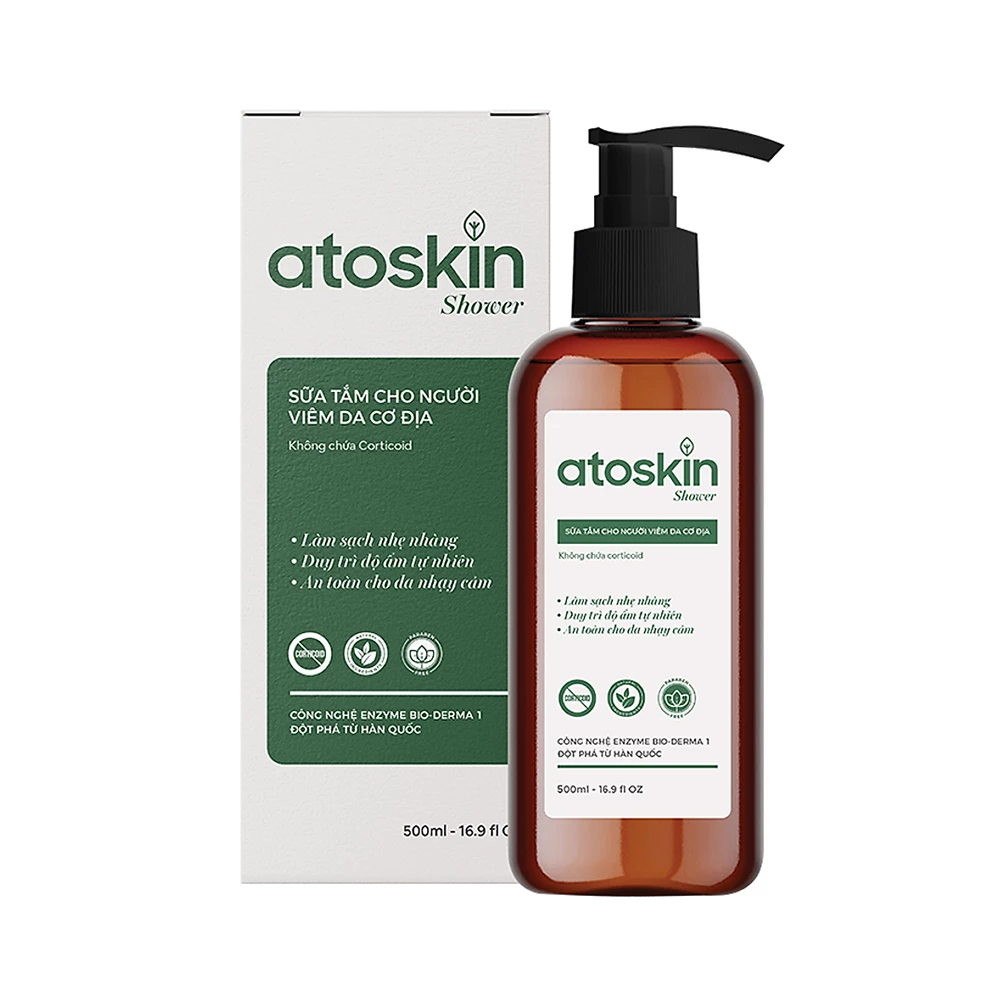 Sữa tắm Atoskin Shower dành cho người viêm da cơ địa, eczema