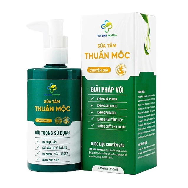 Sữa tắm Thuần Mộc - Giúp ngăn ngừa mụn nhọt, rôm sẩy trên da