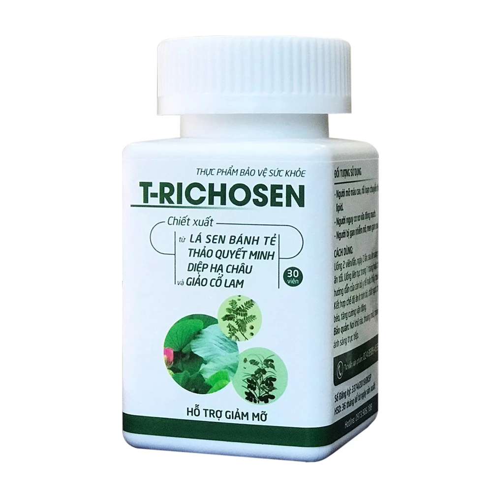 T-Richosen - Hỗ trợ giảm mỡ máu, giảm nguy cơ xơ vữa động mạch