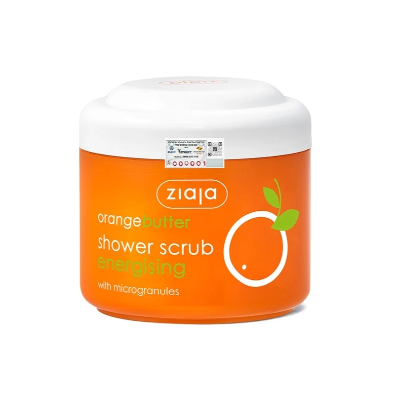 Tắm tẩy tế bào chết hạt siêu nhỏ sáp cam Ziaja Orange Butter Shower Scrub