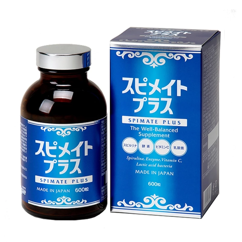 Tảo Xoắn Spirulina Spimate Plus Nhật Bản - Nhuận trường, kích thích tiêu hóa