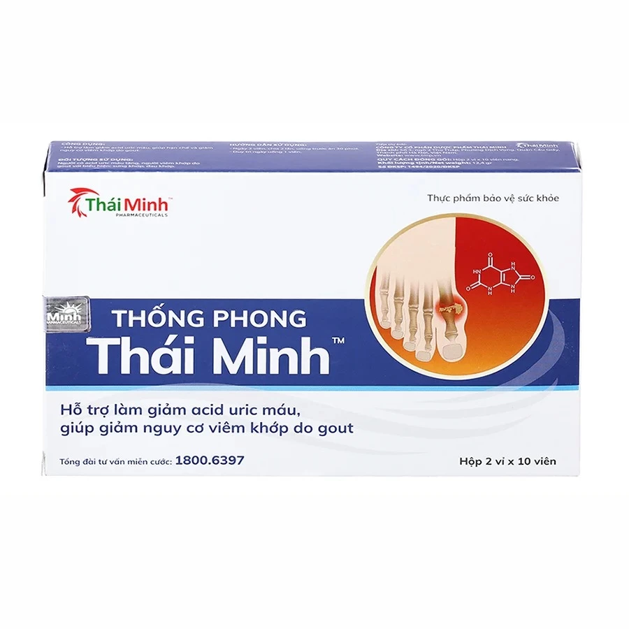 Thống Phong Thái Minh - Hỗ trợ giảm acid uric, giảm nguy cơ viêm khớp do gout