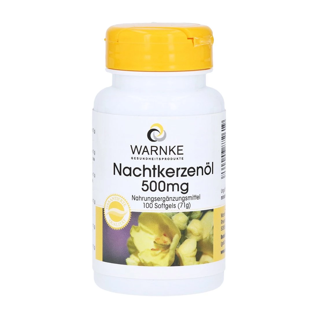 Warnke Nachtkerzenol 500mg - Bổ sung tinh dầu hoa anh thảo và vitamin E