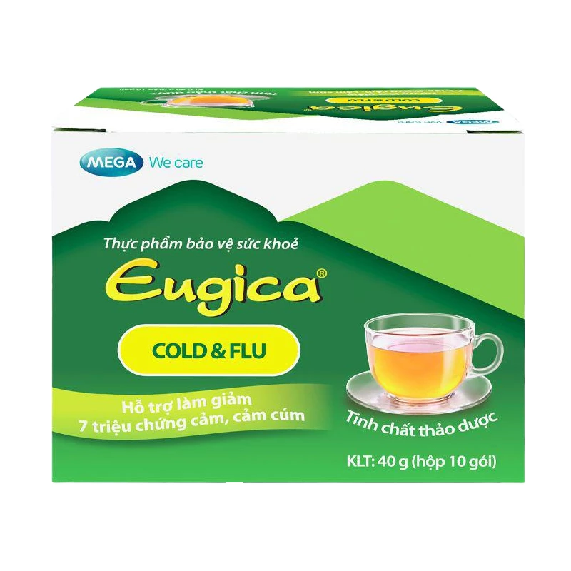 Trà Eugica Cold & Flu - Hỗ trợ giảm 7 triệu chứng cảm, cảm cúm