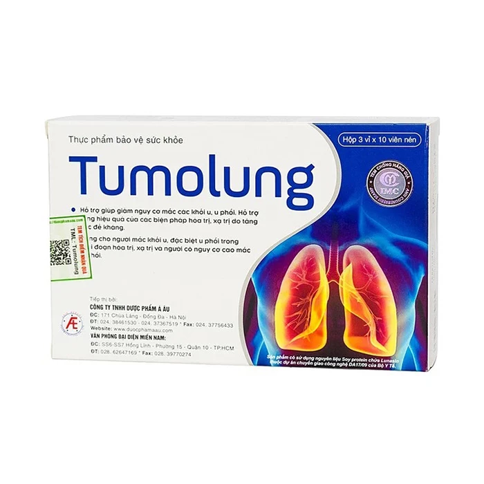 Tumolung - Hỗ trợ điều trị và giảm nguy cơ mắc u phổi