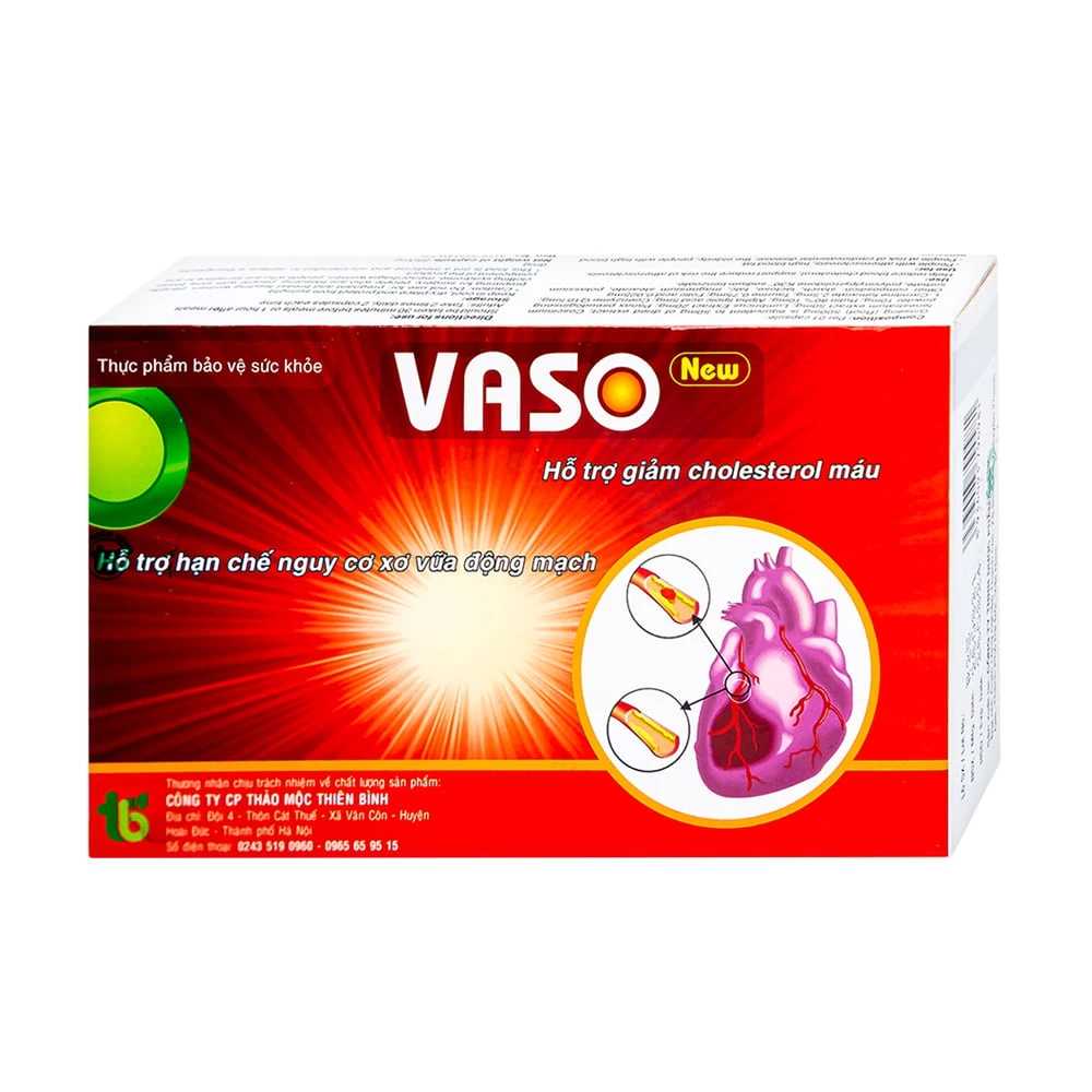 Vaso New - Phòng ngừa và hỗ trợ điều trị nhồi máu cơ tim