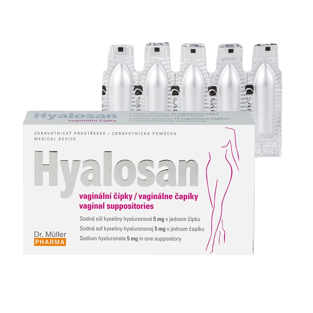 Viên đặt Hyalosan Vaginal Suppositories hỗ trợ điều trị khô âm đạo