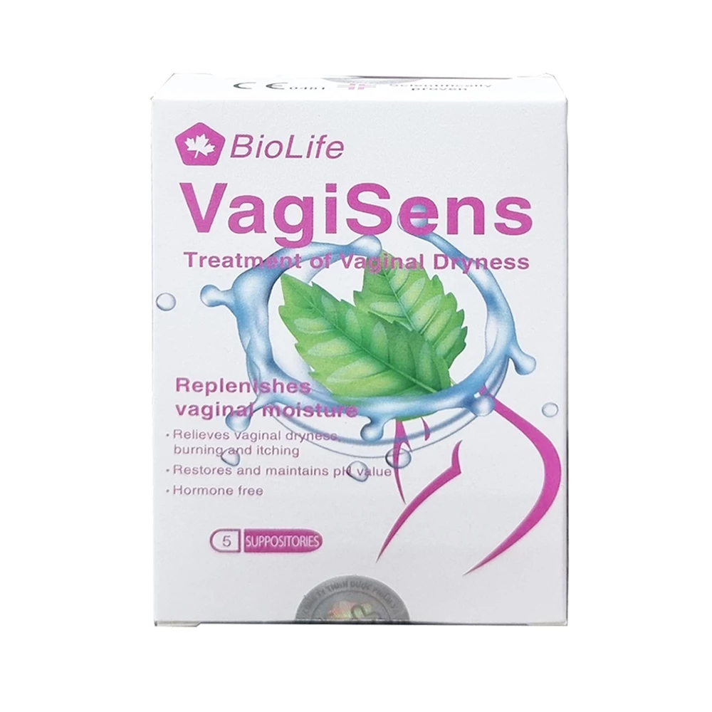 Viên đặt phụ khoa BioLife VagiSens - Hỗ trợ điều trị khô âm đạo