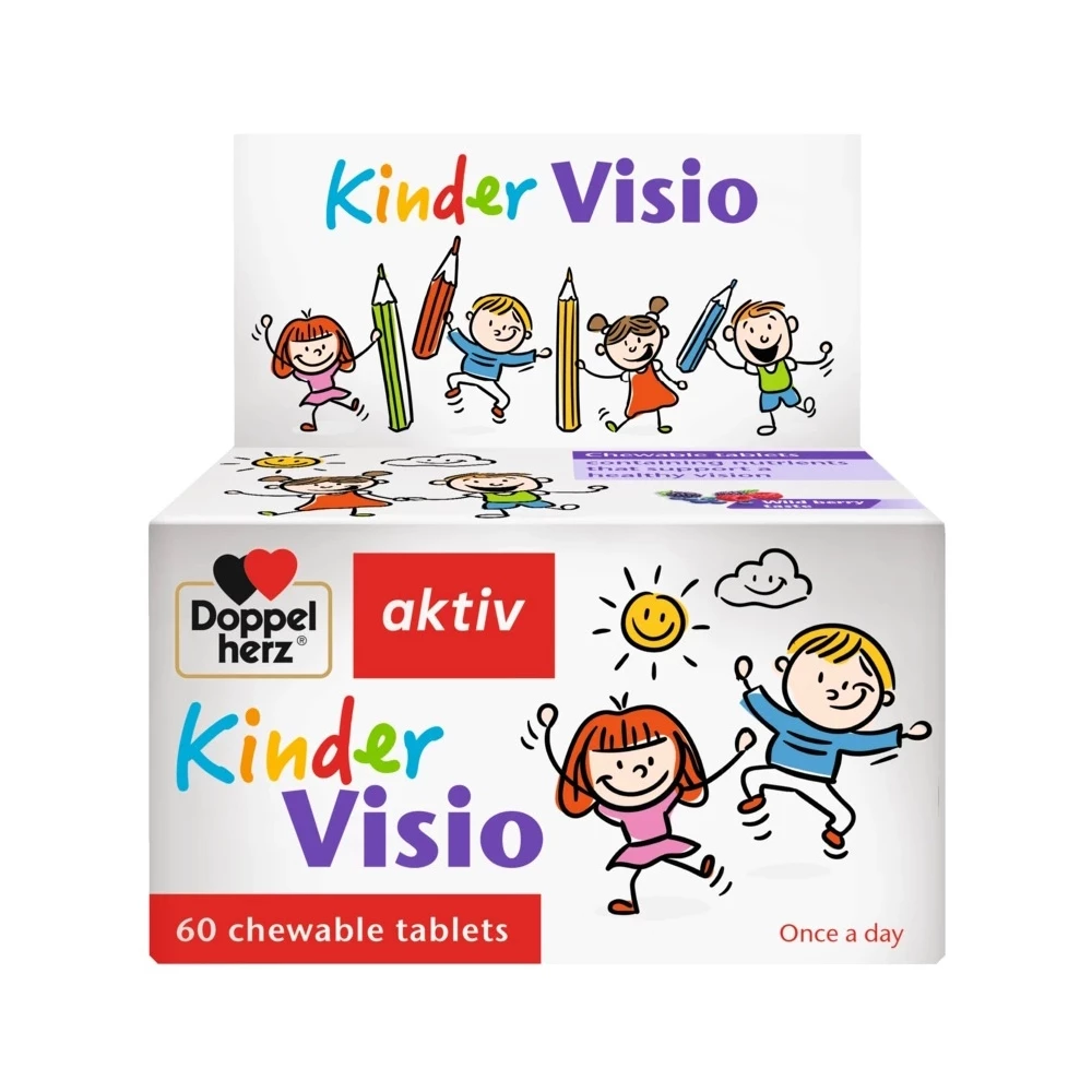 Doppelherz Kinder Visio - Viên nhai bổ mắt cho trẻ từ 4 tuổi