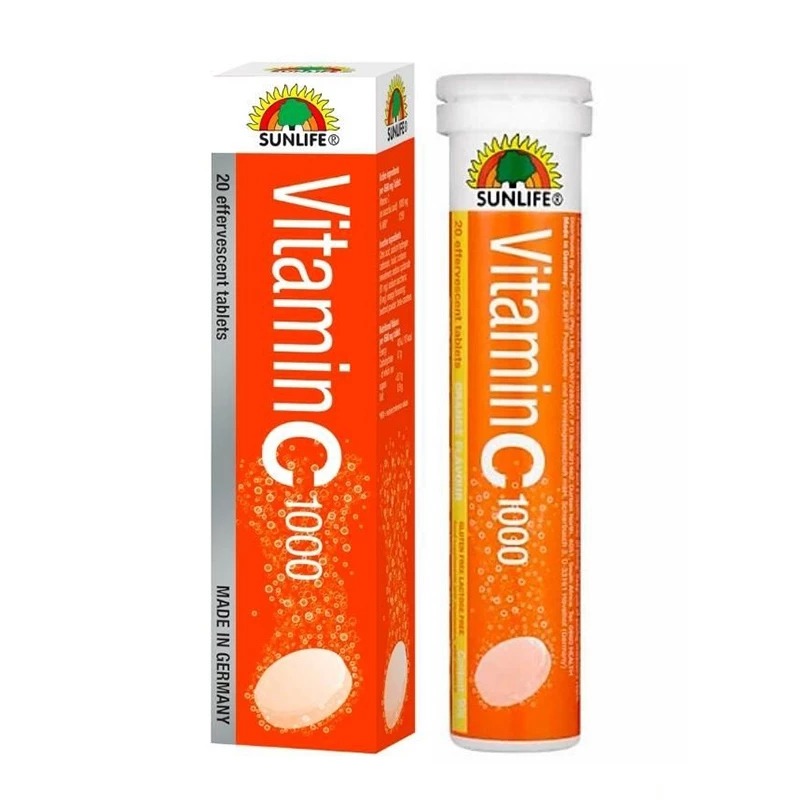 Viên sủi Sunlife Vitamin C 1000 giúp tăng cường sức đề kháng